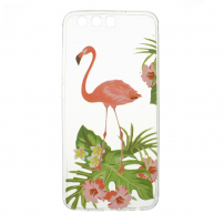 Etui plastikowe flaming do Huawei P10 - przezroczyste