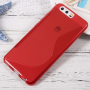 Etui plastikowe S-Line do Huawei P10 - czerwone