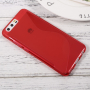 Etui plastikowe S-Line do Huawei P10 - czerwone