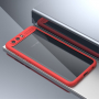 Ipaky etui przezroczyste z ramką do Honor 9 - czerwone