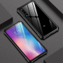 Etui z ramką metalową i szkłem hartowanym do Xiaomi Mi 9 - czarne