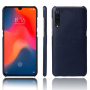 Etui ochronne z powierzchnią skórzaną do Xiaomi Mi 9 - niebieskie