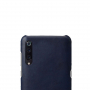 Etui ochronne z powierzchnią skórzaną do Xiaomi Mi 9 - niebieskie
