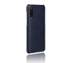 Etui ochronne z powierzchnią skórzaną do Xiaomi Mi 9 - niebieskie