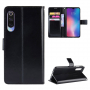 Pokrowiec portfelowy skórzany do Xiaomi Mi 9 - czarny