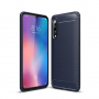 Etui plastikowe z teksturą szlifowaną do Xiaomi Mi 9 - ciemnoniebieskie