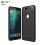 Etui plastikowe z teksturą szlifowaną do Google Pixel 2 - czarne