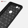 Etui plastikowe z teksturą szlifowaną do Google Pixel 2 - czarne