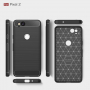 Etui plastikowe z teksturą szlifowaną do Google Pixel 2 - czarne
