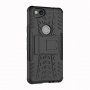 Etui odporne ze stojakiem do Google Pixel 2 - czarne