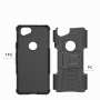Etui odporne ze stojakiem do Google Pixel 2 - czarne