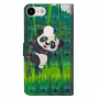 Pokrowiec flip panda do Google Pixel 3 - zielony