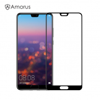 Amorus Szkło hartowane 3D do Huawei P20 - czarne