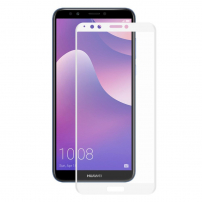 Enkay Szkło hartowane 2,5D do Huawei Y7 (2018) - białe
