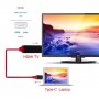 Adapter / kabel dużej prędkości 4K HDMI male / USB-C dla iPhone / iPad / MacBook - 2 m - czerwony
