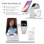 Stacja dokująca Bestand 3w1 do iPhone'a / Apple Watch / AirPods - srebrny